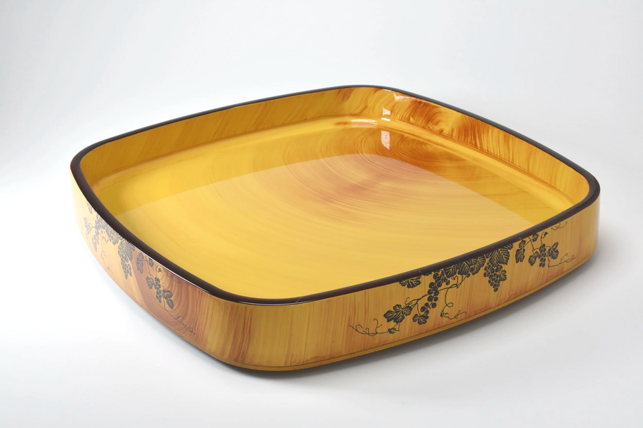 Amber Square Sushi Serving Tray – 50 cm
